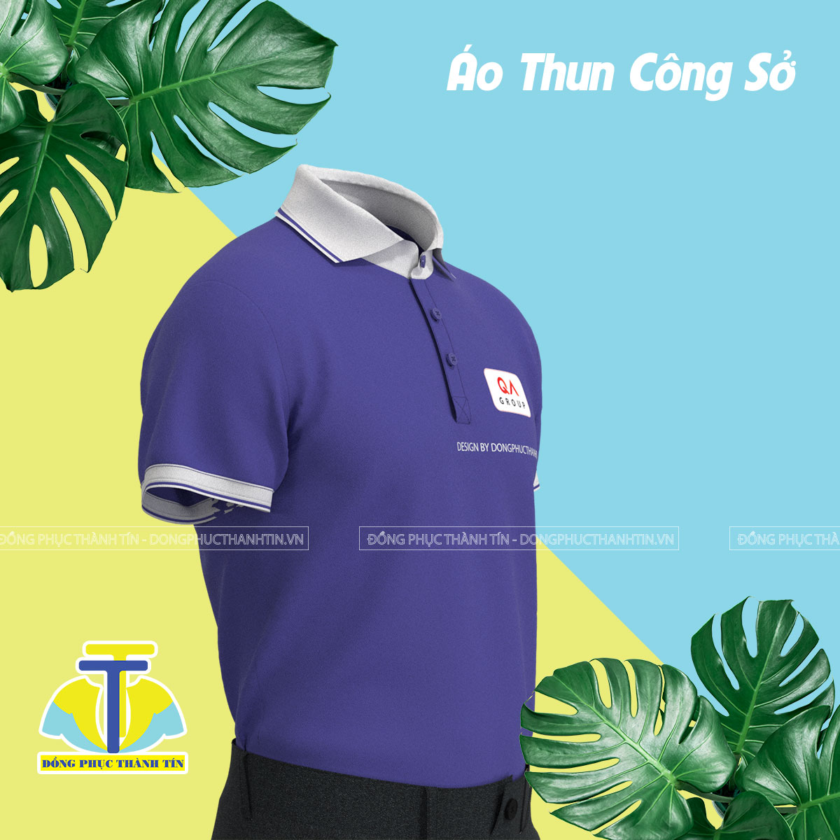ÁO THUN CÔNG SỞ  - QA GROUP BẢN 0124