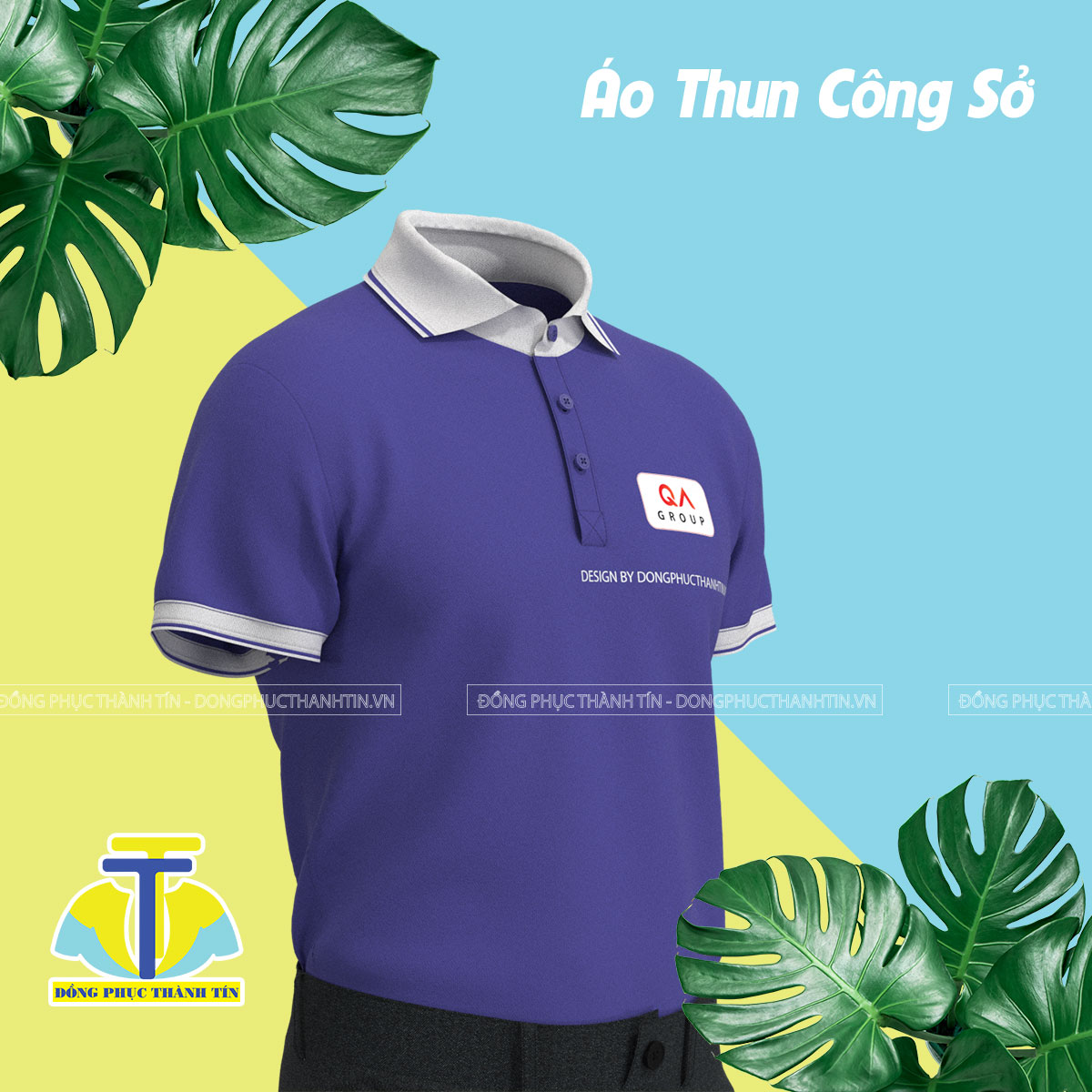 ÁO THUN CÔNG SỞ  - QA GROUP BẢN 0125