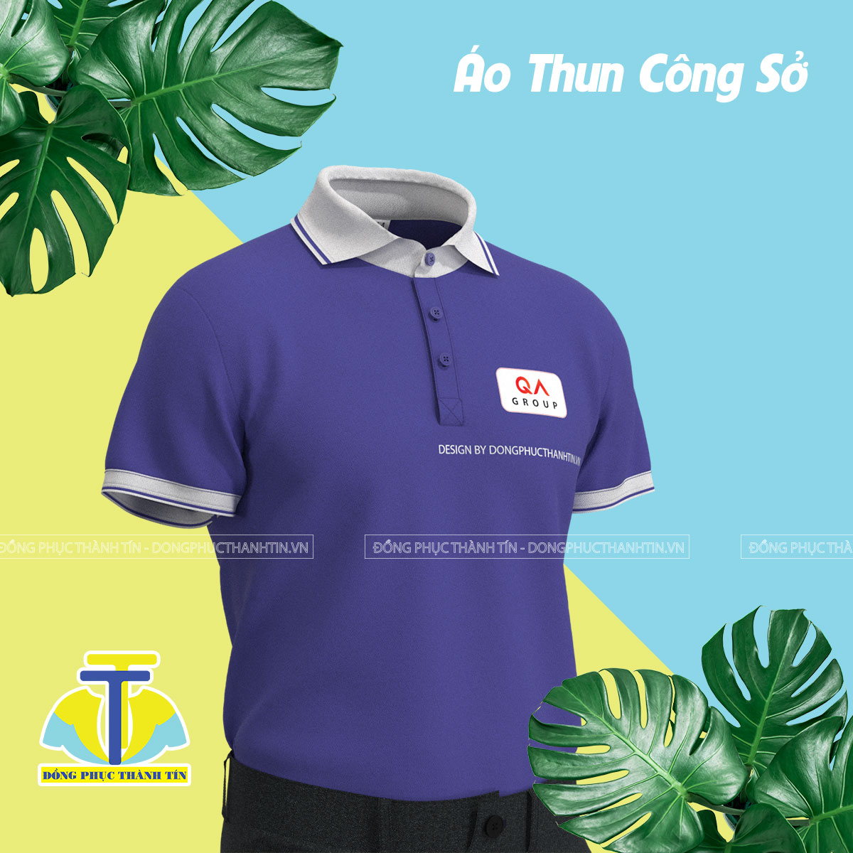 ÁO THUN CÔNG SỞ  - QA GROUP BẢN 0126