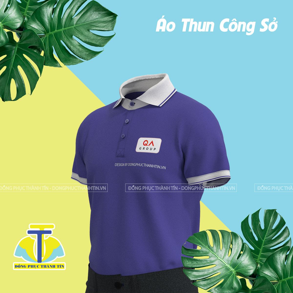 ÁO THUN CÔNG SỞ  - QA GROUP BẢN 013