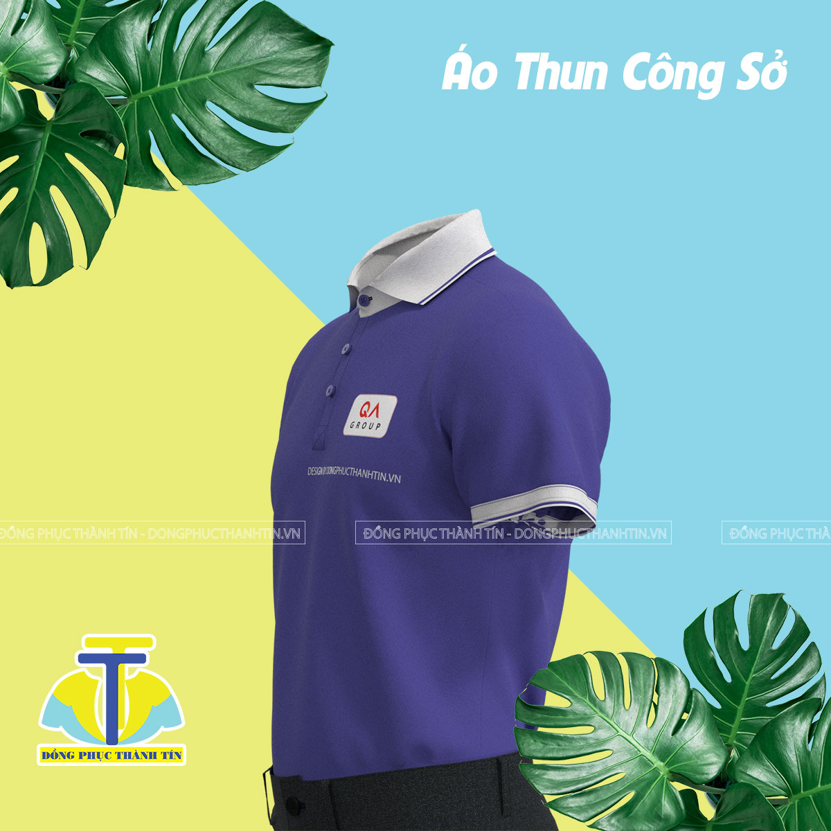 ÁO THUN CÔNG SỞ  - QA GROUP BẢN 015