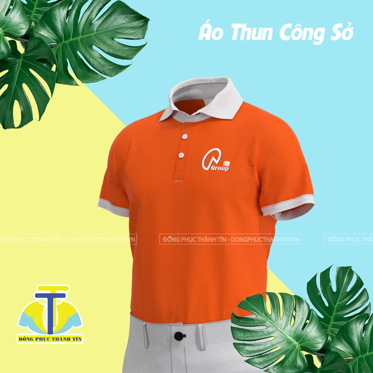 ÁO THUN CÔNG SỞ QA GROUP BẢN 022