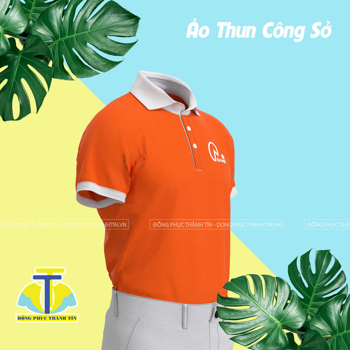 ÁO THUN CÔNG SỞ QA GROUP BẢN 0224