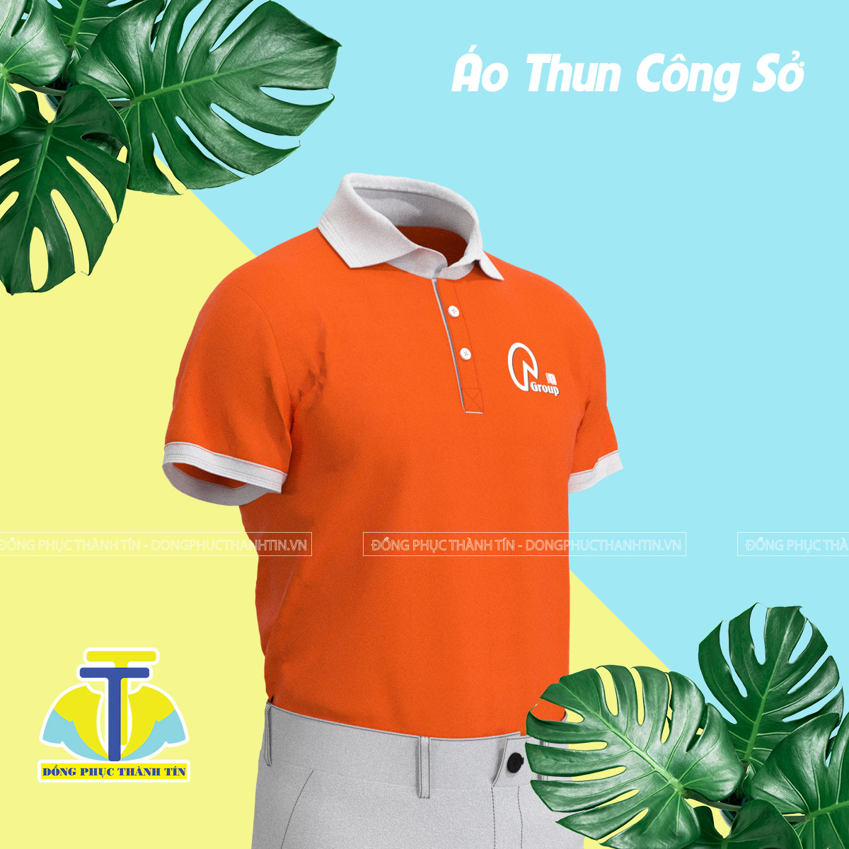 ÁO THUN CÔNG SỞ QA GROUP BẢN 0225