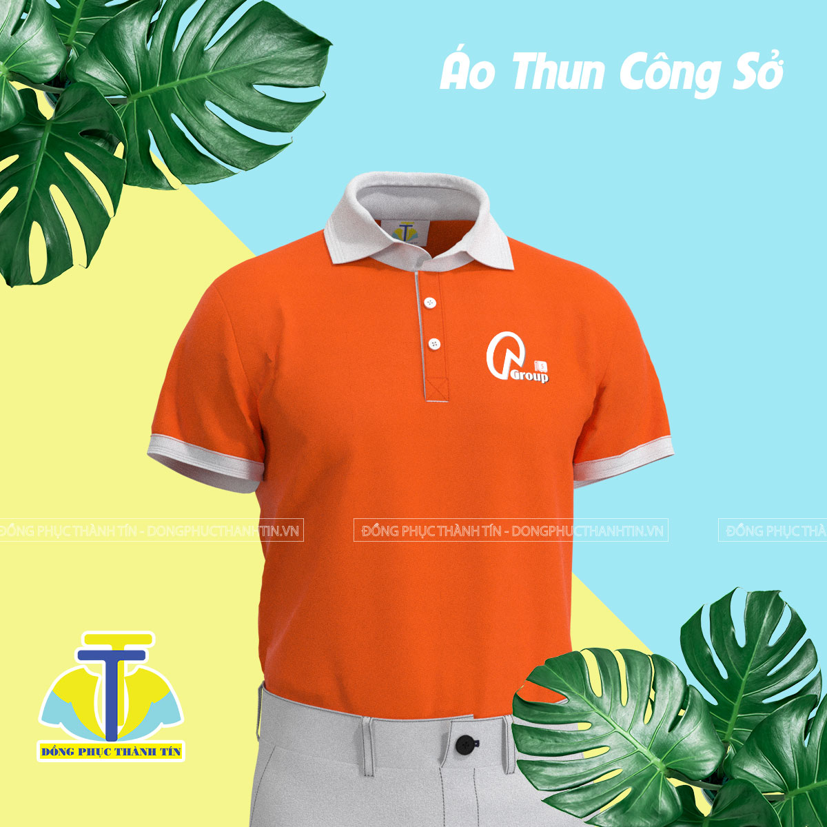 ÁO THUN CÔNG SỞ QA GROUP BẢN 0227