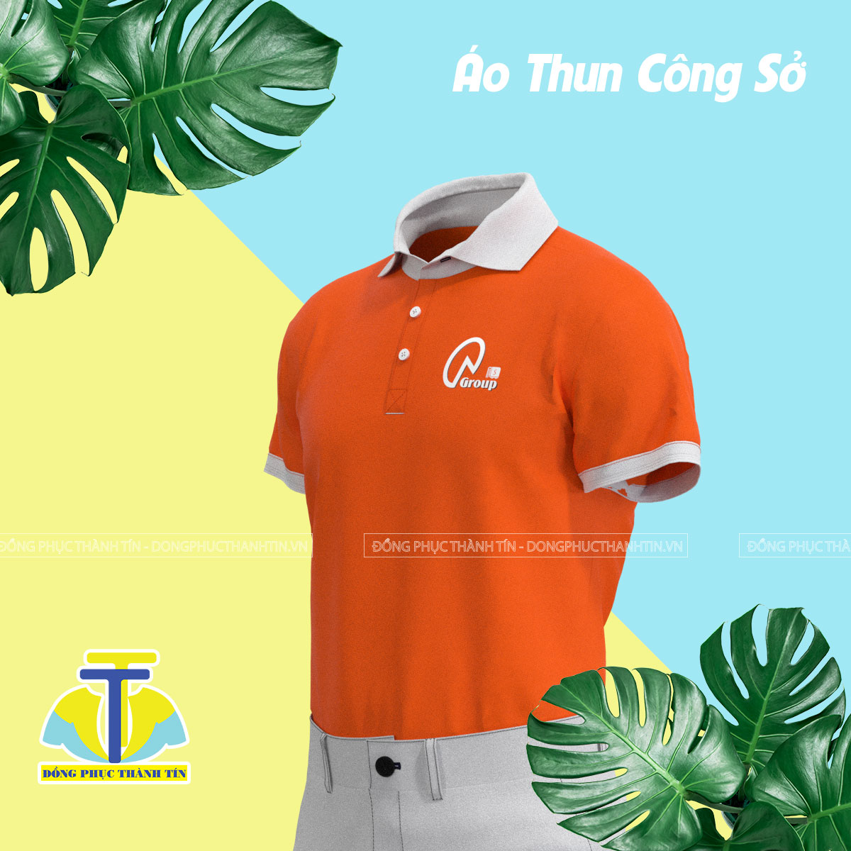 ÁO THUN CÔNG SỞ QA GROUP BẢN 023
