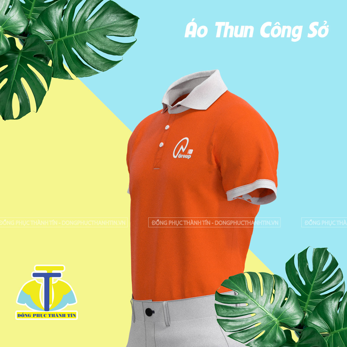 ÁO THUN CÔNG SỞ QA GROUP BẢN 024