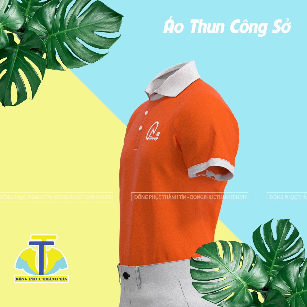 ÁO THUN CÔNG SỞ QA GROUP BẢN 025