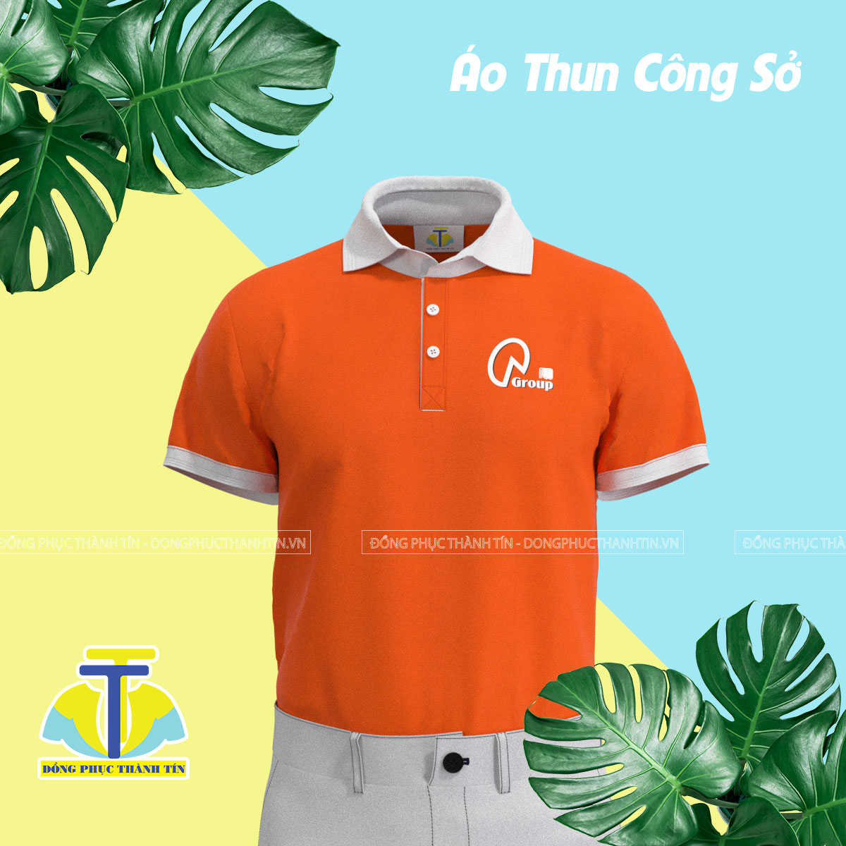 ÁO THUN CÔNG SỞ QA GROUP BẢN 020