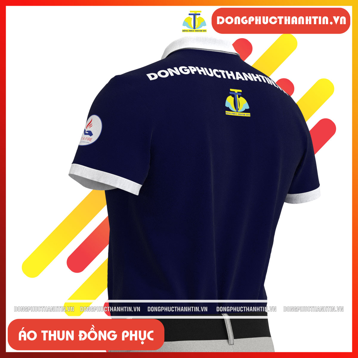ÁO THUN ĐỒNG PHỤC CÔNG TY SET A FIRE11