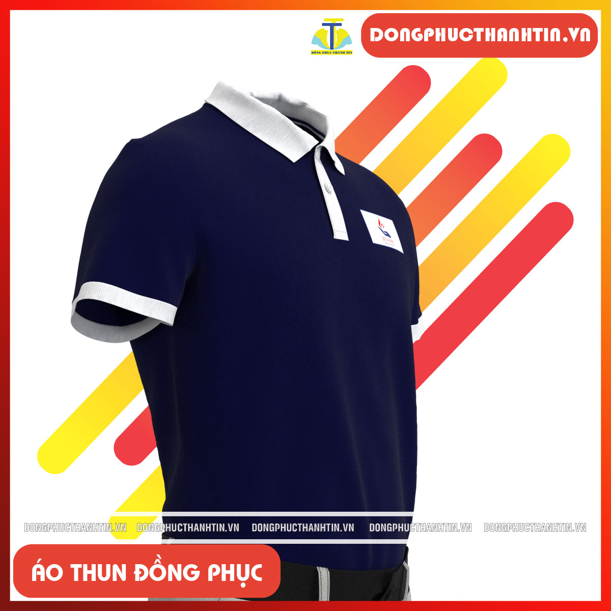 ÁO THUN ĐỒNG PHỤC CÔNG TY SET A FIRE24