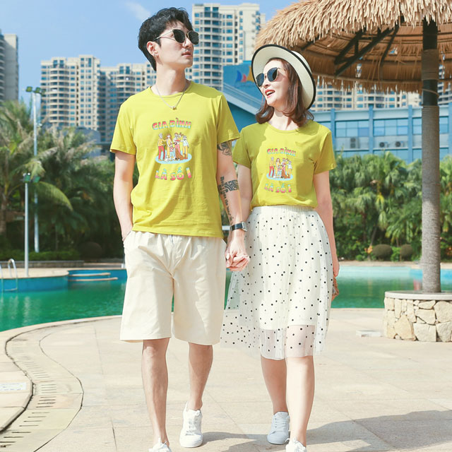 áo gia đình ms 01 - vàng - 02