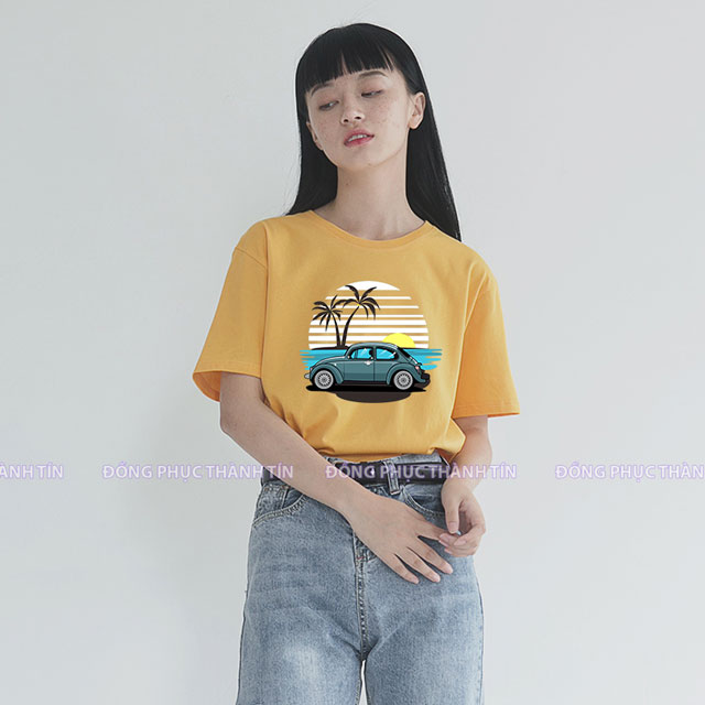 Mấu áo thun nhóm du lịch ms 09 - vàng