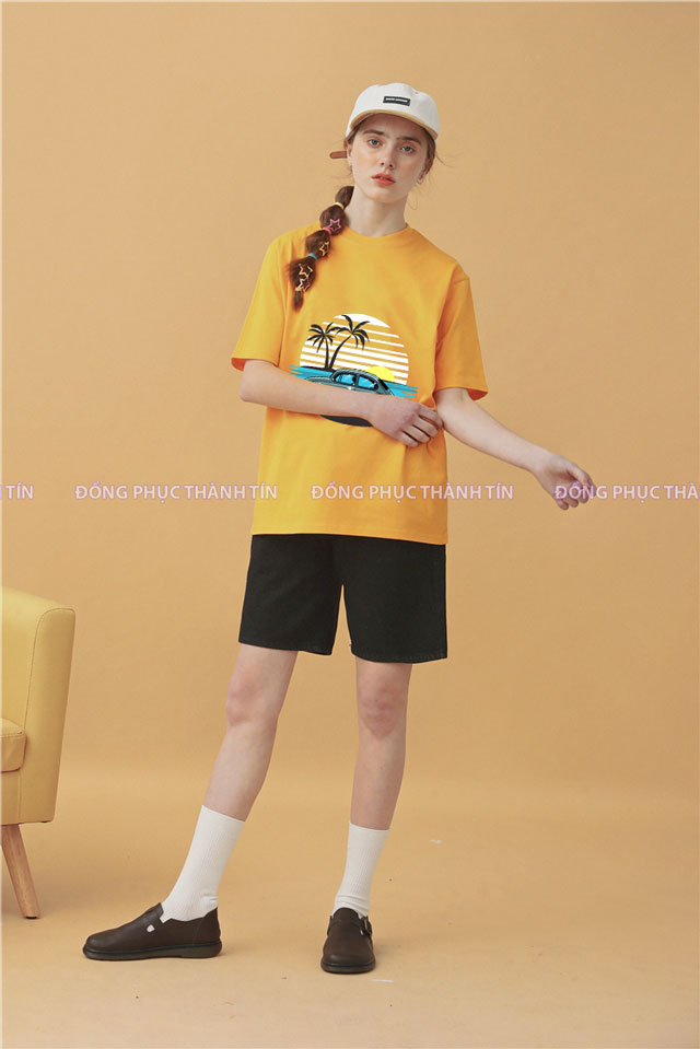 Mấu áo thun nhóm du lịch ms 09 - vàng-02