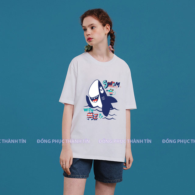 Mẫu áo thun nhóm đi du lịch ms 10 - trắng