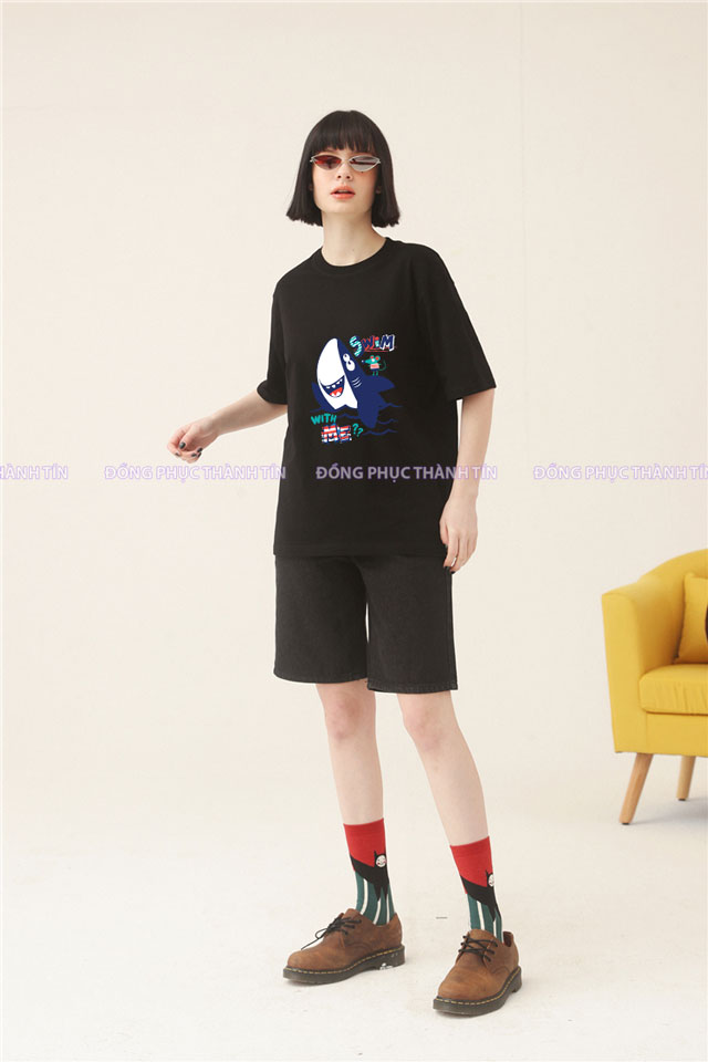 Mẫu áo thun nhóm đi du lịch ms 10 - đen - 02