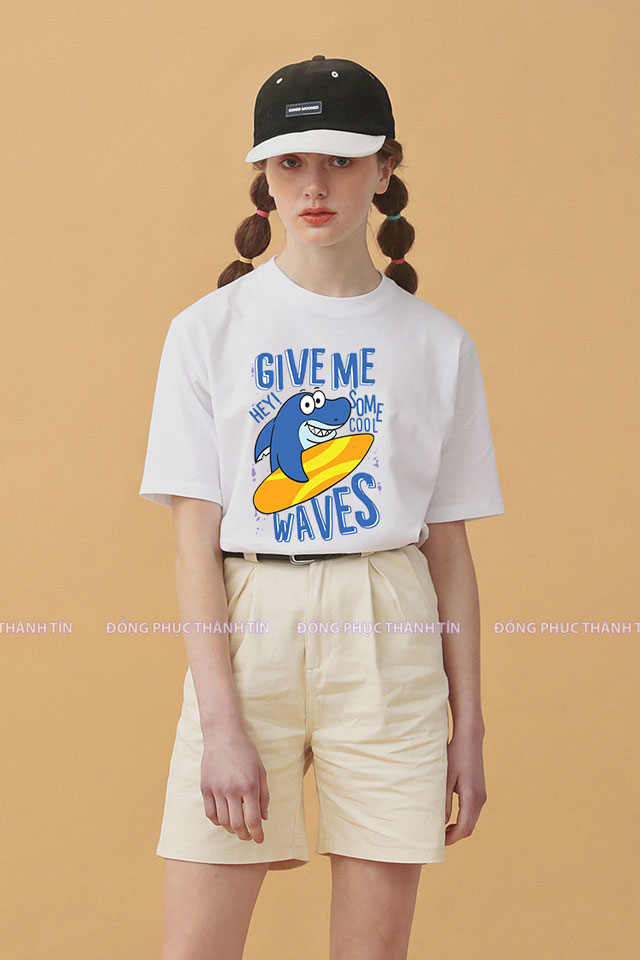 Mẫu áo thun nhóm đi du lịch đẹp ms 06 - trắng - 02