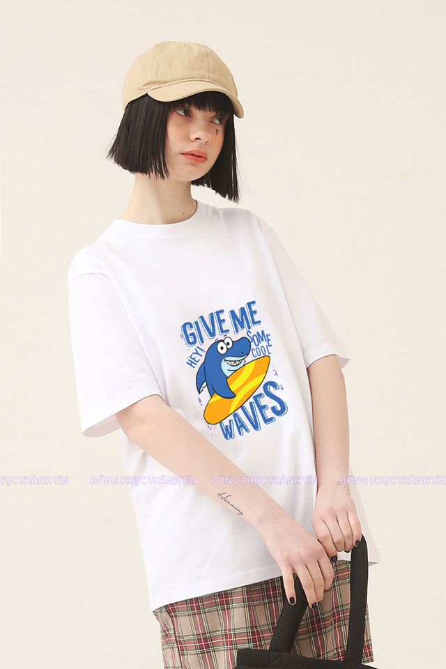 Mẫu áo thun nhóm đi du lịch đẹp ms 06 - trắng - 03
