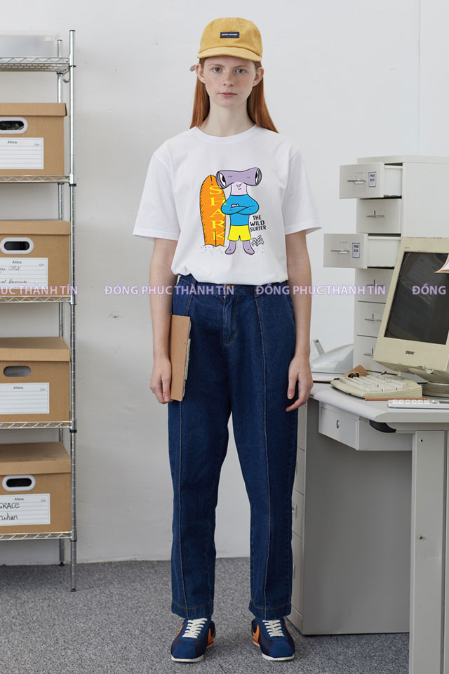 Mẫu áo thun nhóm đẹp du lịch ms 08 - trắng