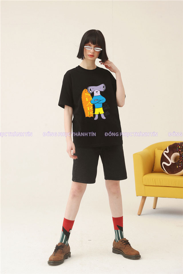 Mẫu áo thun nhóm đẹp du lịch ms 08 - đen