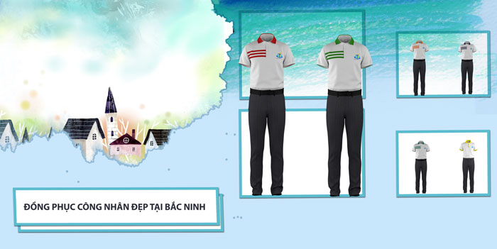 Xưởng may đồng phục áo phông cho công nhân vừa đẹp vừa rẻ tại Bắc Ninh