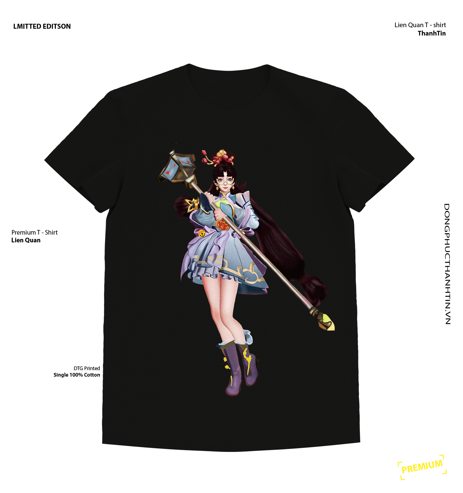 Áo Liên Quân - Annette Vân Mộng Tiên Tử Cotton USA 100