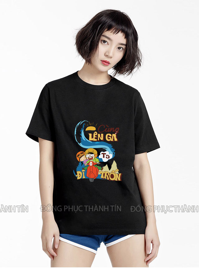 Mấu áo thun nhóm đi biển đẹp ms 04 - đen