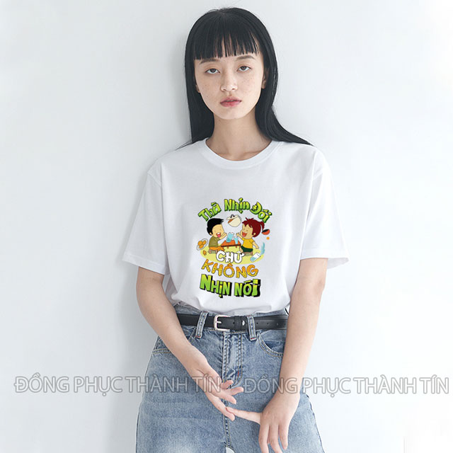 Mẫu áo nhóm đi du lịch biển đẹp ms 05 - trắng