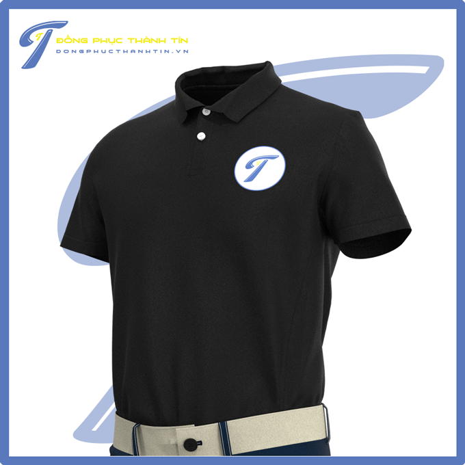 áo thun đồng phục màu đen