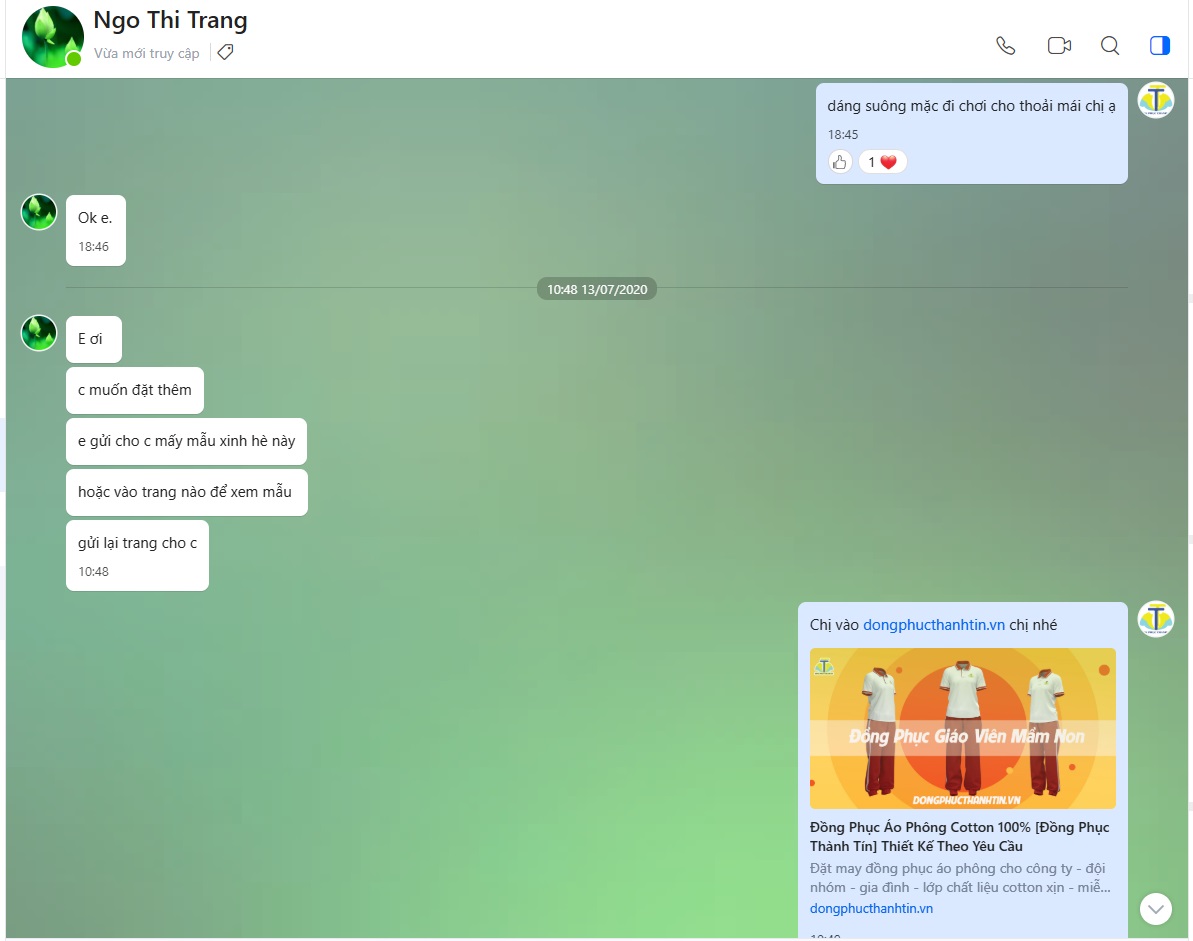 Feelback khách hàng đồng phục áo thun đẹp 04