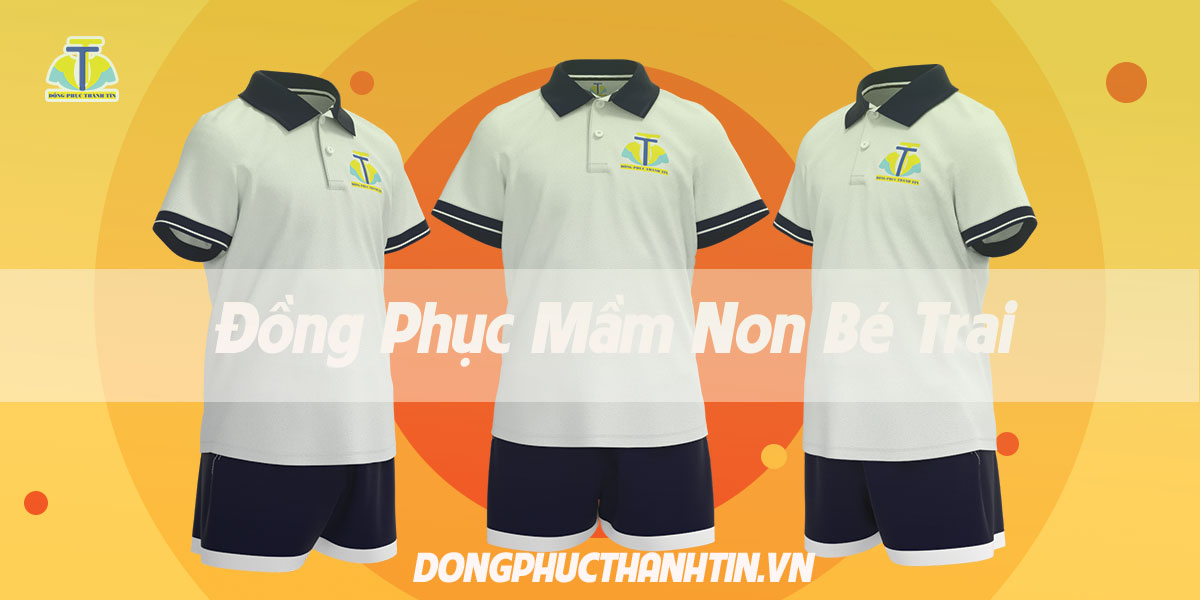 đồng phục mầm non bé trai - màu xanh đen