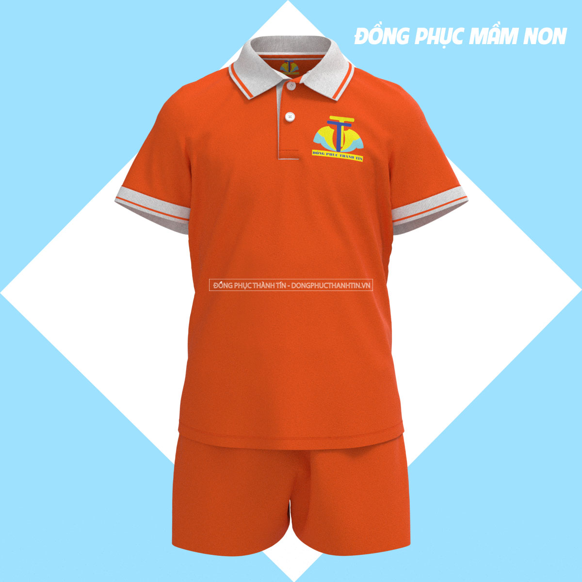 Đồng Phục Mầm Non Trẻ Em - Bộ Bé Trai 06