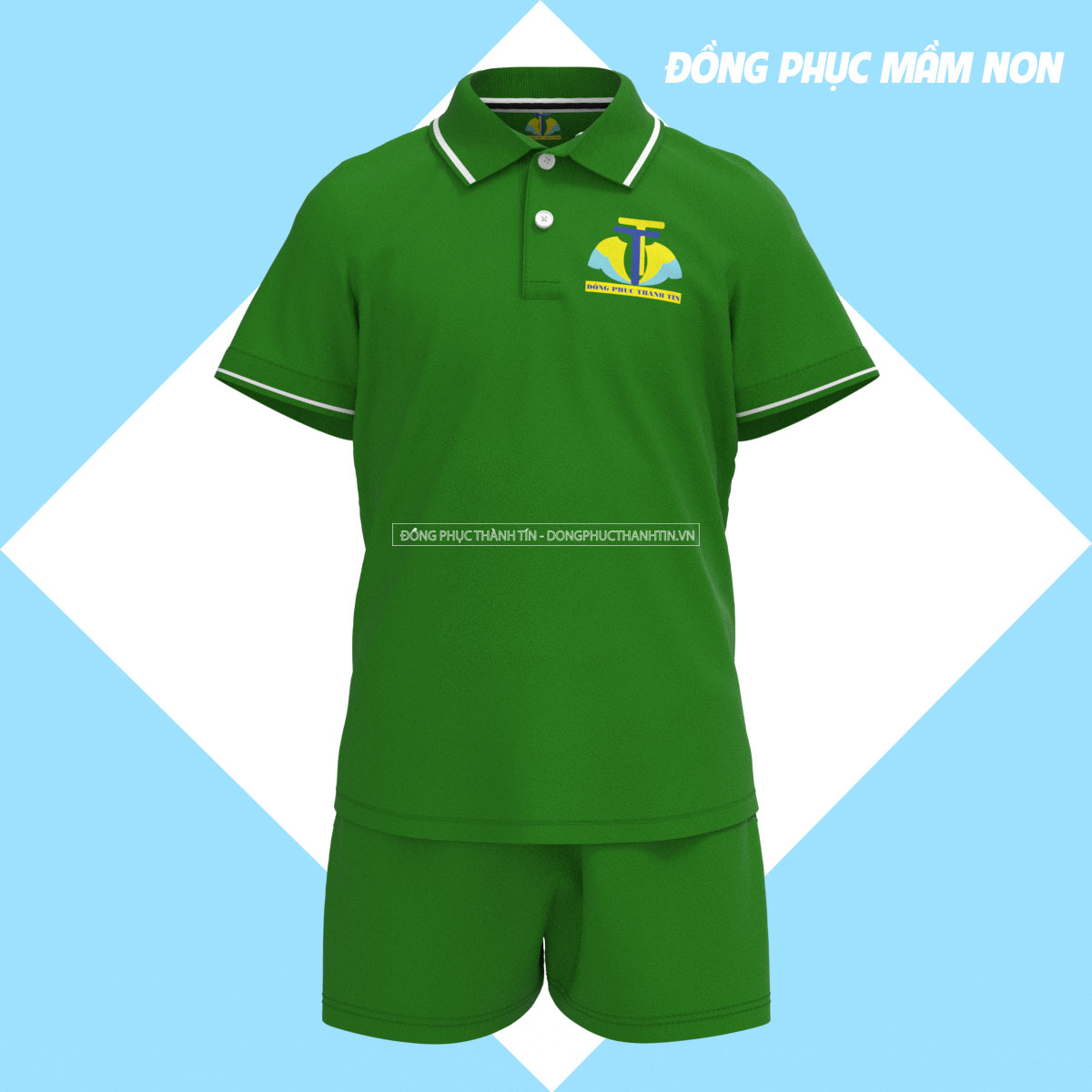 Đồng Phục Mầm Non Trẻ Em - Bộ Bé Trai 04