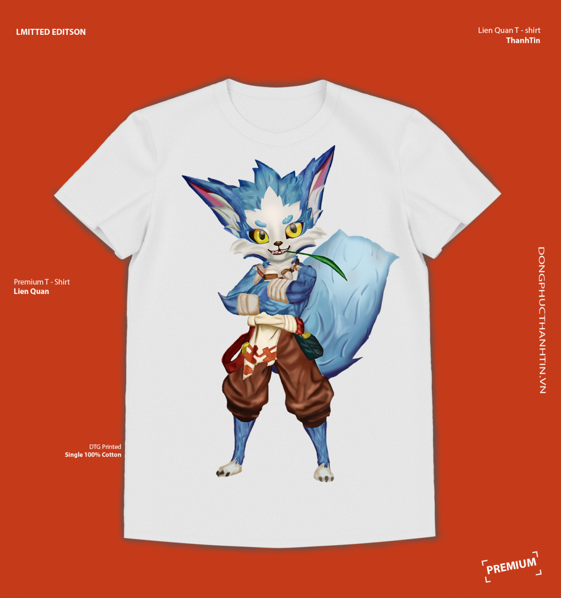 Áo Liên Quân Fennik Cáo Siêu Thanh màu trắng dễ thương