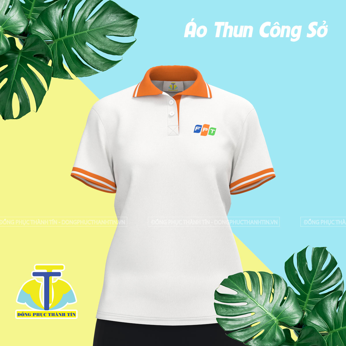 Top mẫu áo thun công sở - áo thun FPT