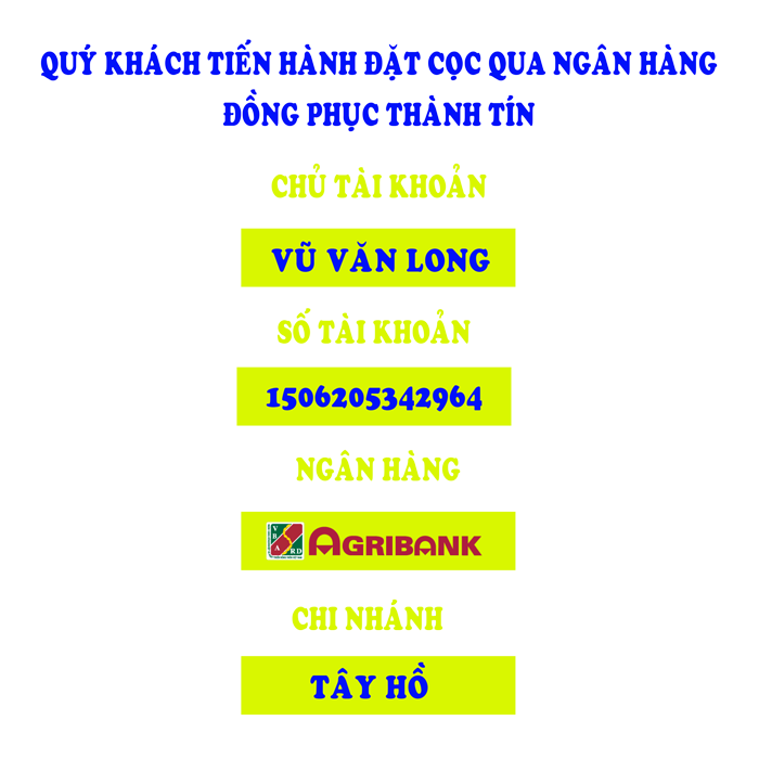 Hướng Dẫn Thanh Toán Đồng Phục Thành Tín