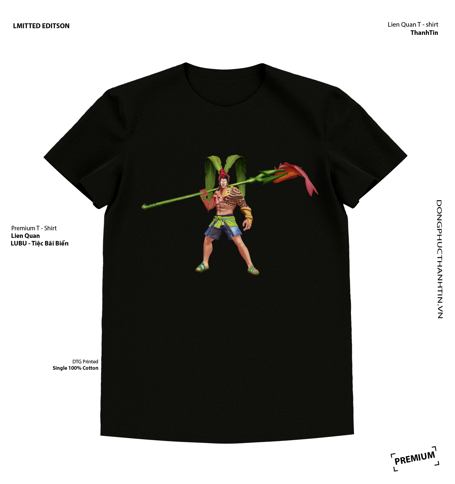 Áo Liên Quân - Lữ bố Trang Phục Tiệc Bãi Biển Cotton USA