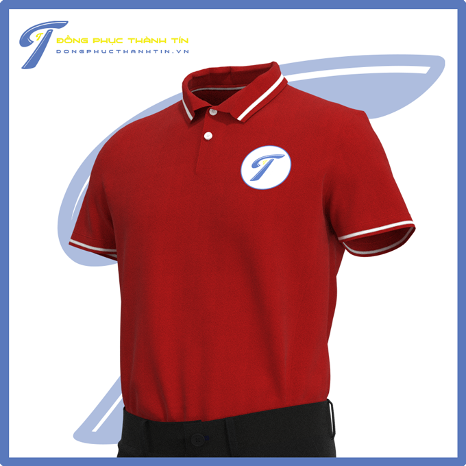 áo đồng phục quán cafe màu đỏ