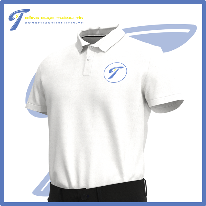 áo thun đồng phục màu trắng