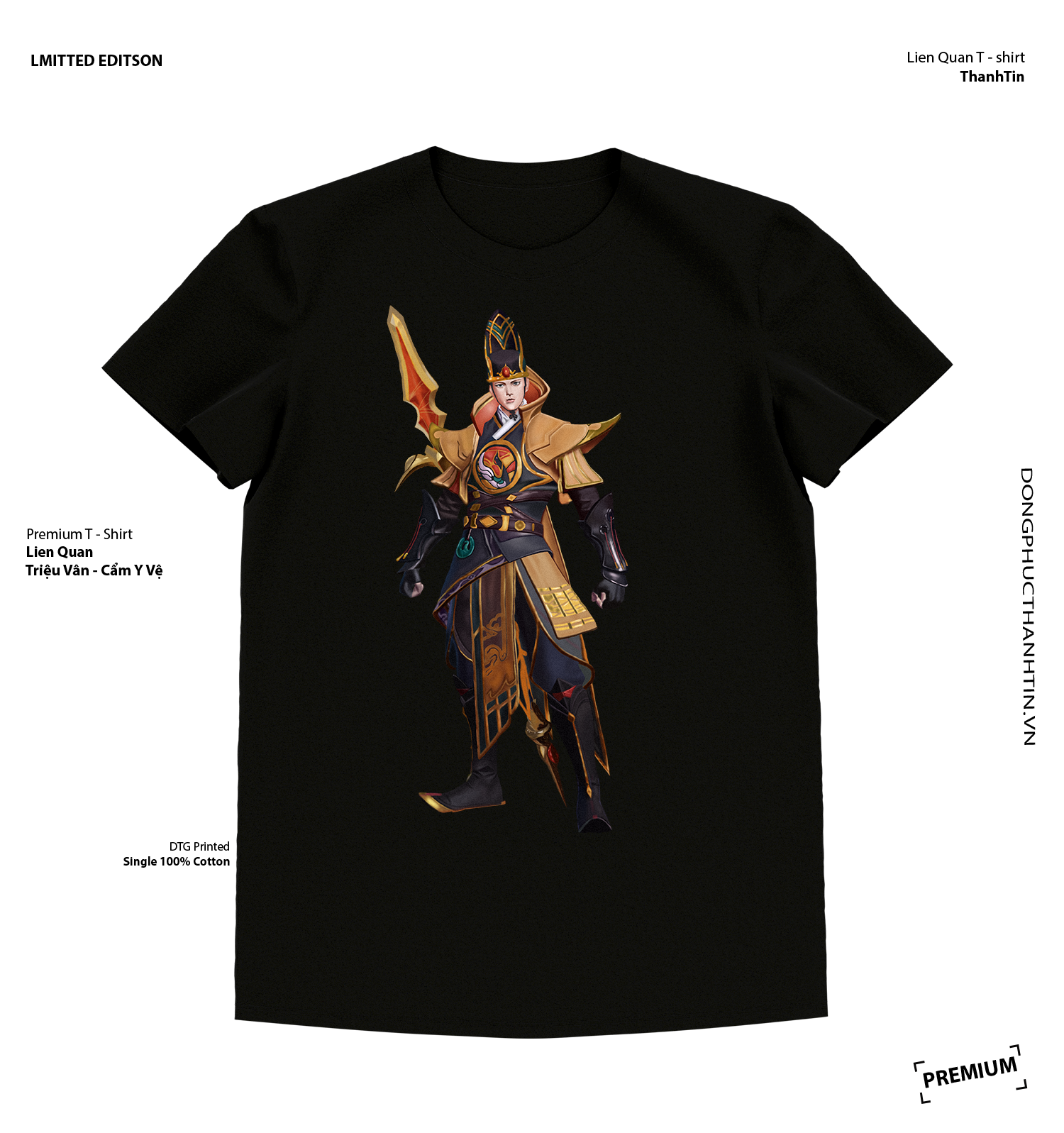 Áo liên Quân Triệu Vân - Trang phục Cẩm Y Vệ Cotton USA