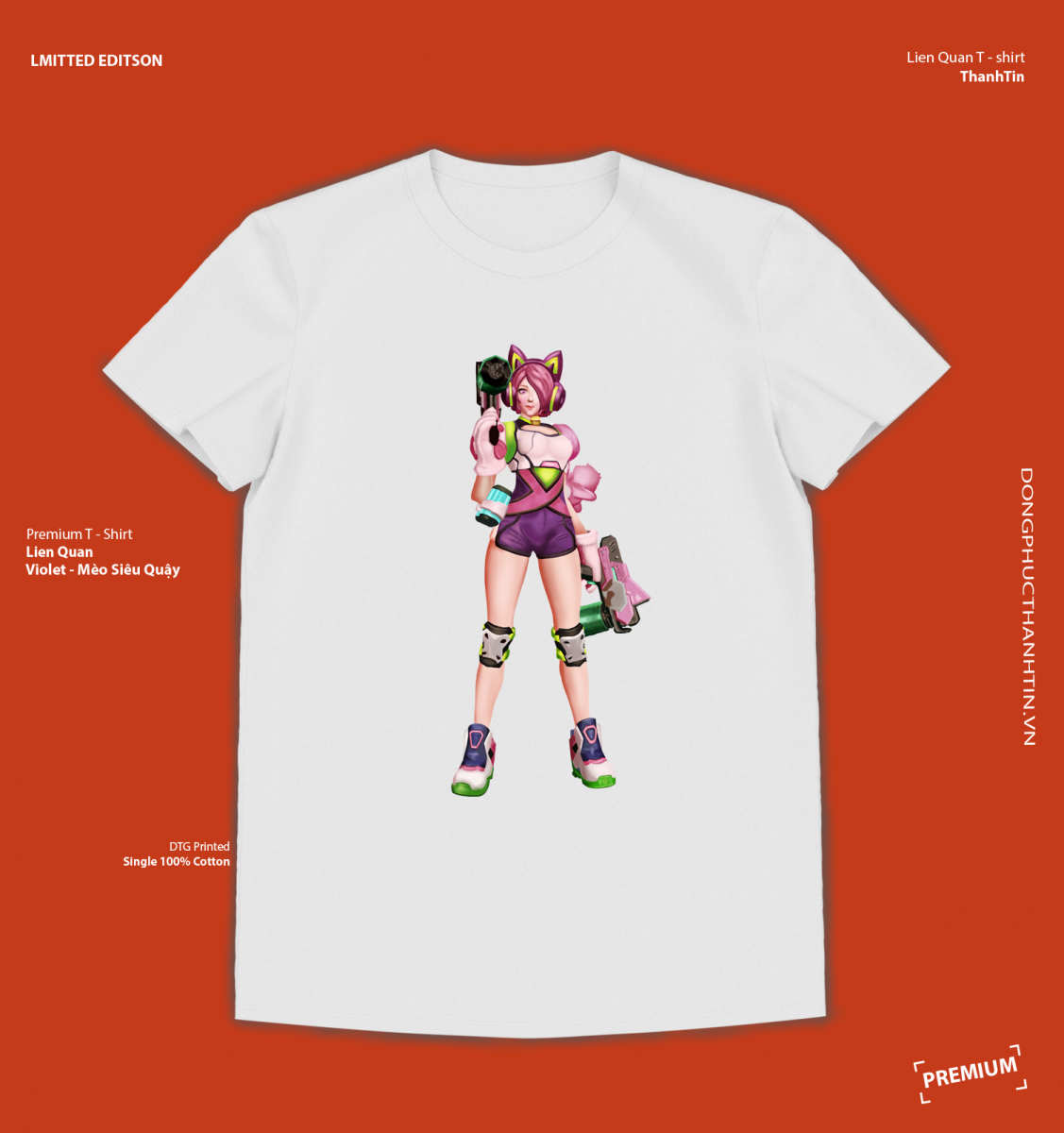 Áo Liên Quân Violet siêu dễ thương