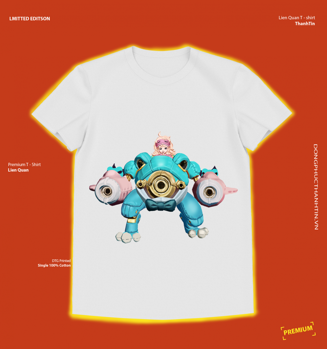 áo liên quân Wisp - ếch nhồi bông màu trắng