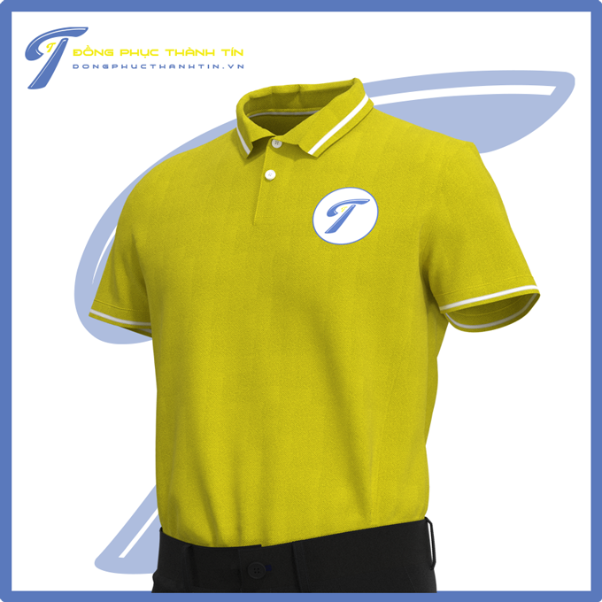 áo thun đồng phục màu vàng
